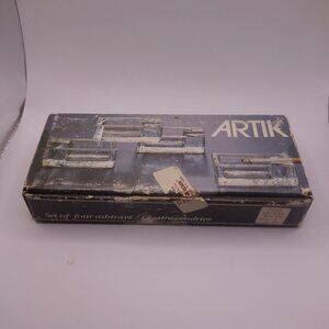 ARTIK Set of four ashtrays Made in Italy Vetreria di Borgonovo S.p.A.